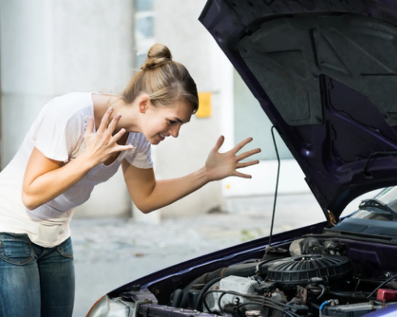 Traslado de auto que no enciende con grúa o maniobra